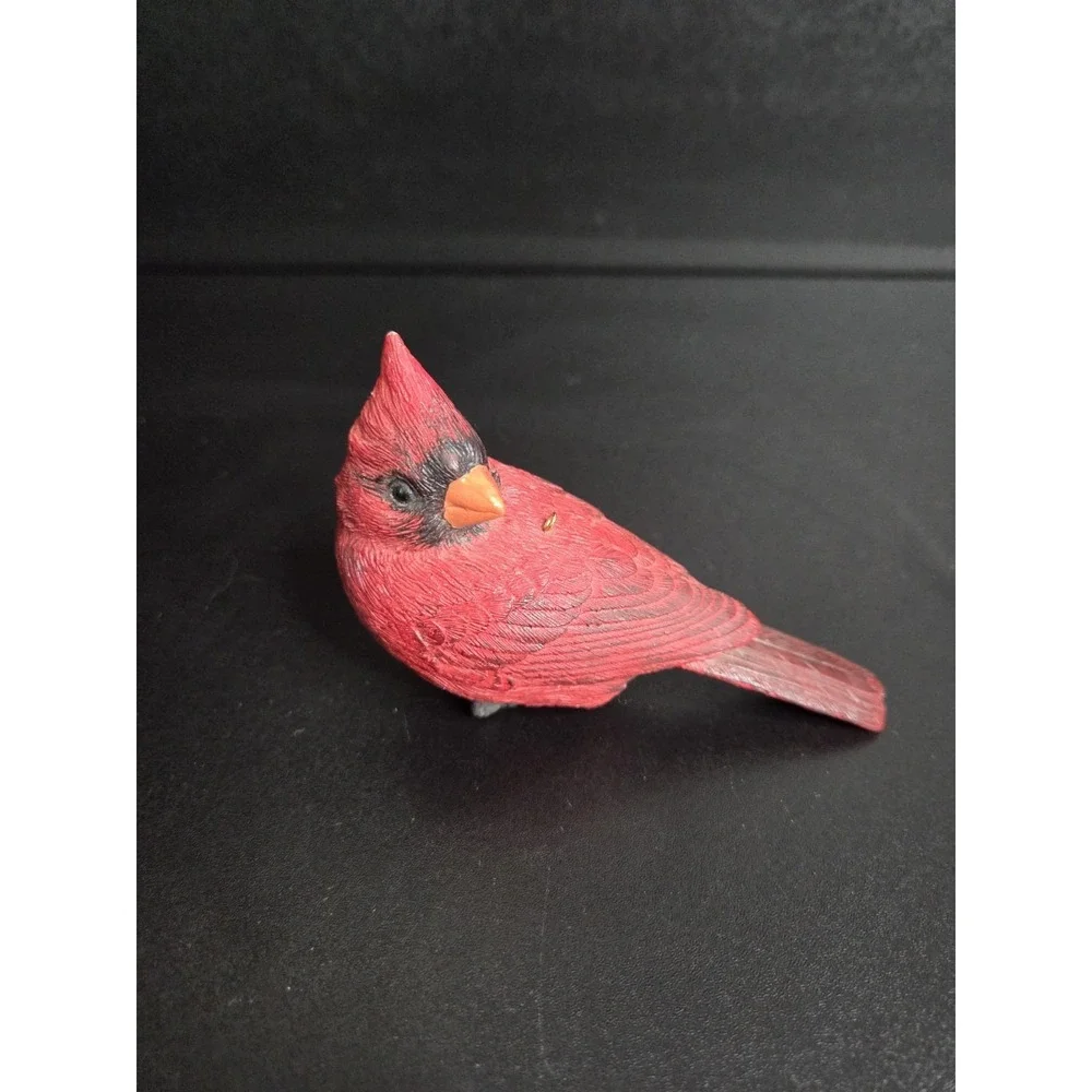 Vintage Red Cardinal Bird Figurine 4